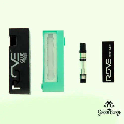 Rove Glue Hybrid cartridge packaging and product, showcasing premium quality and design.