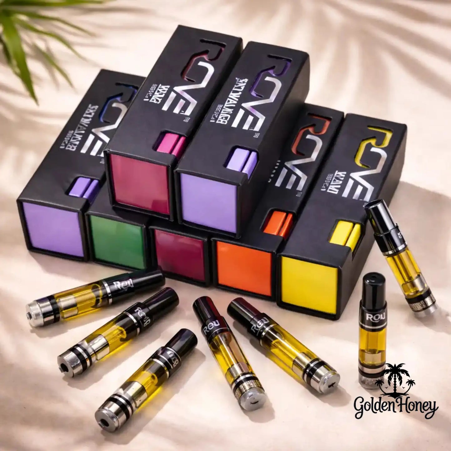 Rove Cartucho Americano de 1ml en varios colores y botellas con extracto