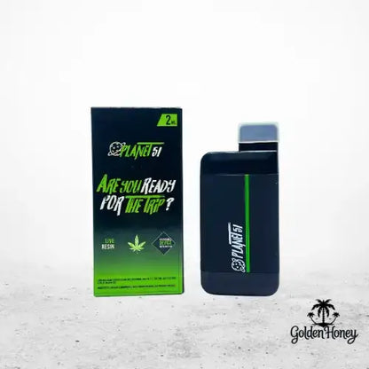 Planet51 American Device 2ML in sleek design with packaging, featuring live resin and temperature control.