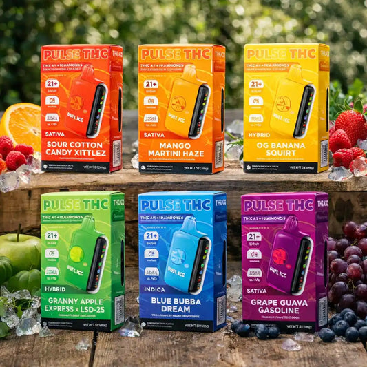 Los sabores dded los Pulse thc de 5ML