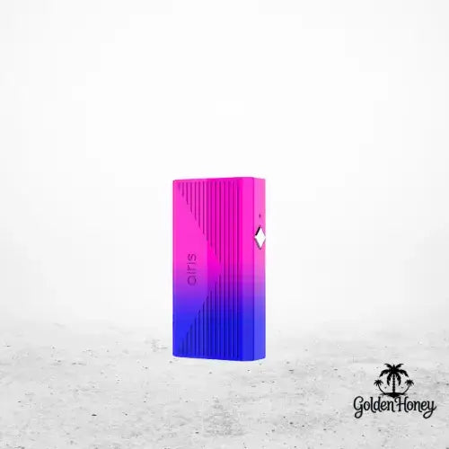 Airis Mistica 3 battery in vibrant pink to blue gradient with sleek metallic finish and compact design.