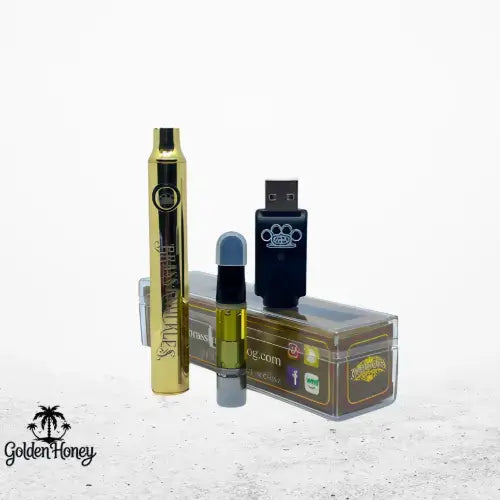 Kit Destilado THC Nacional Premium con batería y cápsulas, ideal para inicio en el mundo del THC, sabor puro y potente.